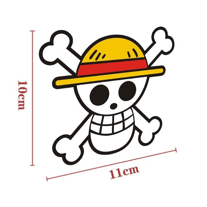 One Piece 'Straw Hat Pirate Skull' Vinyl Car Sticker