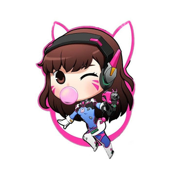 Overwatch 'Chibi D.Va | Winking' Vinyl Car Sticker