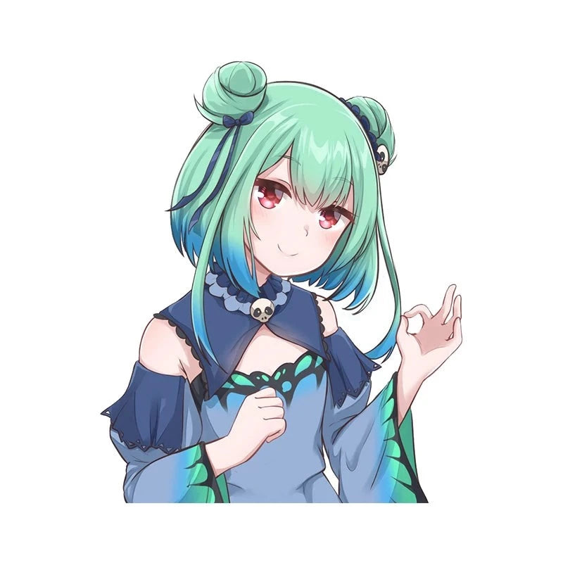 Virtual YouTuber 'Uruha Rushia | Okay Hand Sign' Vinyl Car Sticker