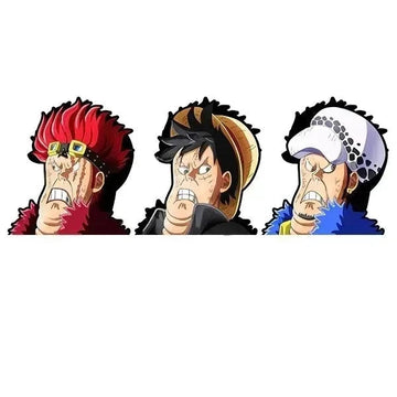 One Piece 'Eustass Kid | Luffy And Law's Hat' Vinyl Car 3D Motion Sticker