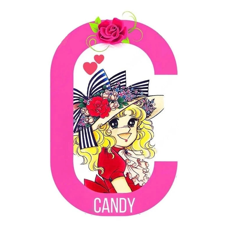 Candy Letter C 'Candice | Happy' Vinyl Car Sticker