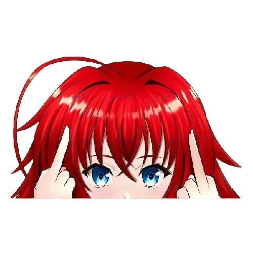 High School DxD 'Rias Gremory | F U' Vinyl Car Peeker Sticker