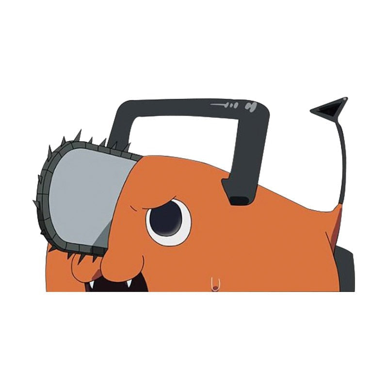 Chainsaw Man 'Pochita | Angry' Vinyl Car Peeker Sticker