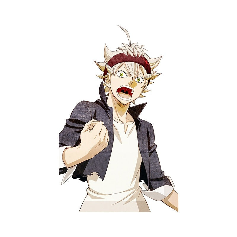 Black Clover 'Asta | Yelling' Vinyl Car Sticker