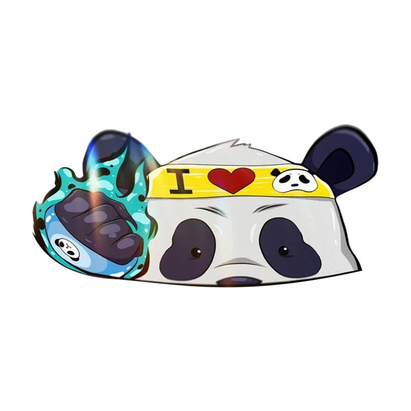 Jujutsu Kaisen 'Panda | Knuckle Bracer' Vinyl Car Peeker Sticker