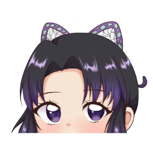 Demon Slayer 'Shinobu | Innocent' Vinyl Car Peeker Sticker