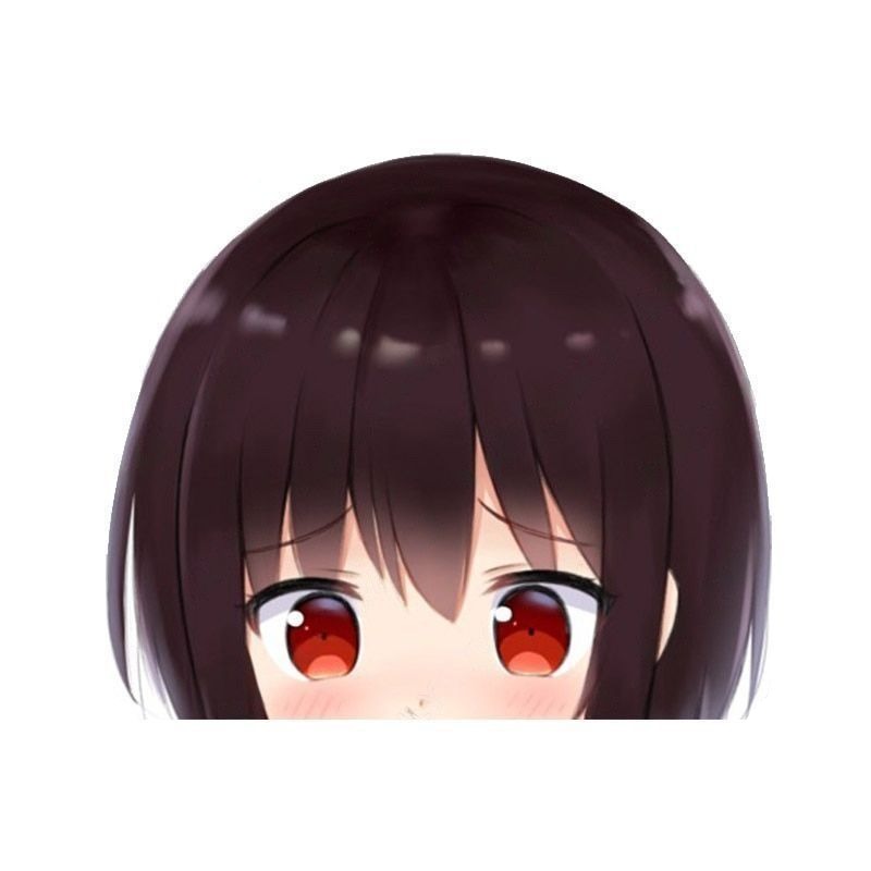 KonoSuba 'Megumin | Surprised' Vinyl Car Peeker Sticker