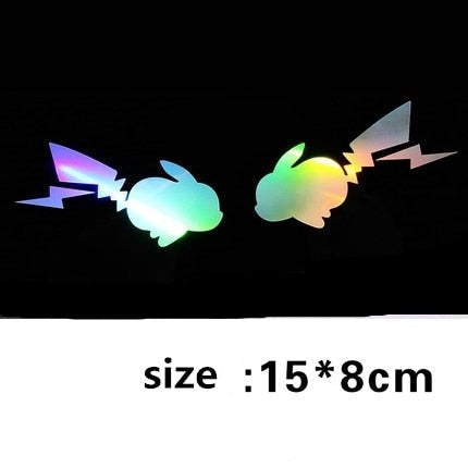 Pokémon 'Pikachu | Rainbow 2.0 | Set of 2' Vinyl Car Sticker