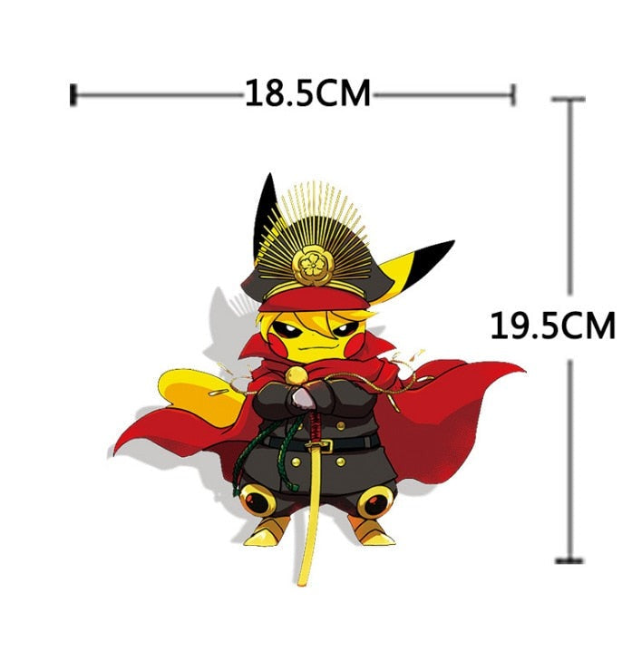 Pikachu x Oda Nobunaga Vinyl Car Sticker