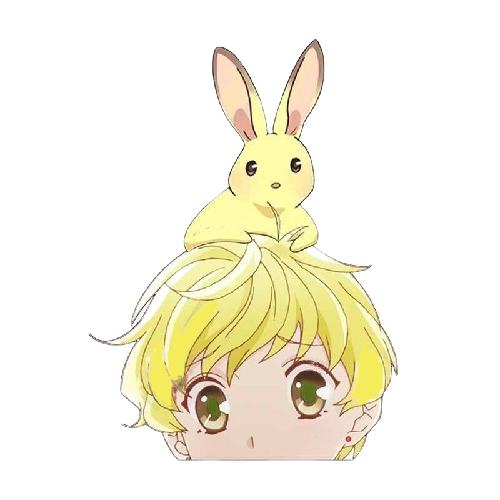 Fruits Basket 'Momiji And Bunny | Serious' Vinyl Car Peeker Sticker