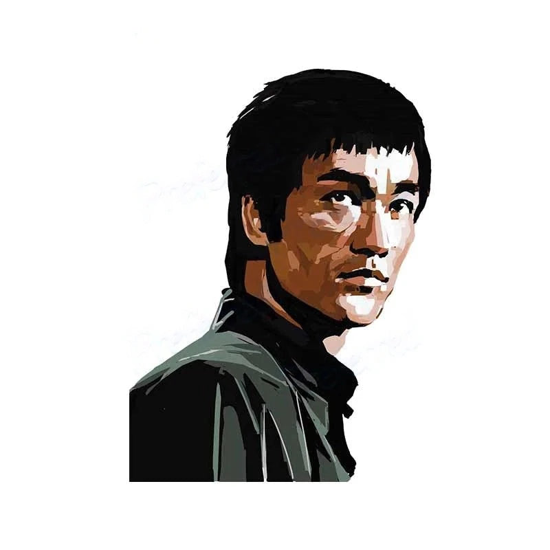 Bruce Lee 'Serious' Vinyl Car Sticker