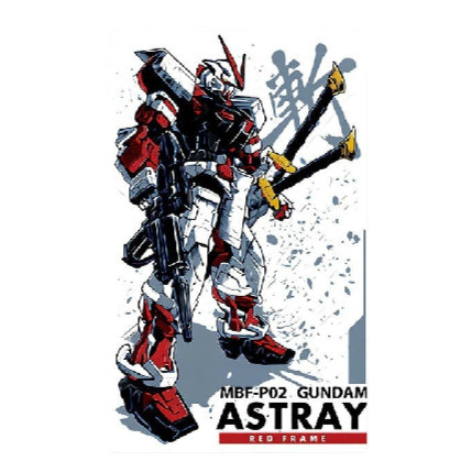Mobile Suit 'MBF-P02 Gundam Astray Red Frame' Vinyl Car Sticker