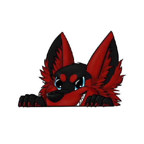 Fox 'Peeping' Vinyl Car Peeker Sticker