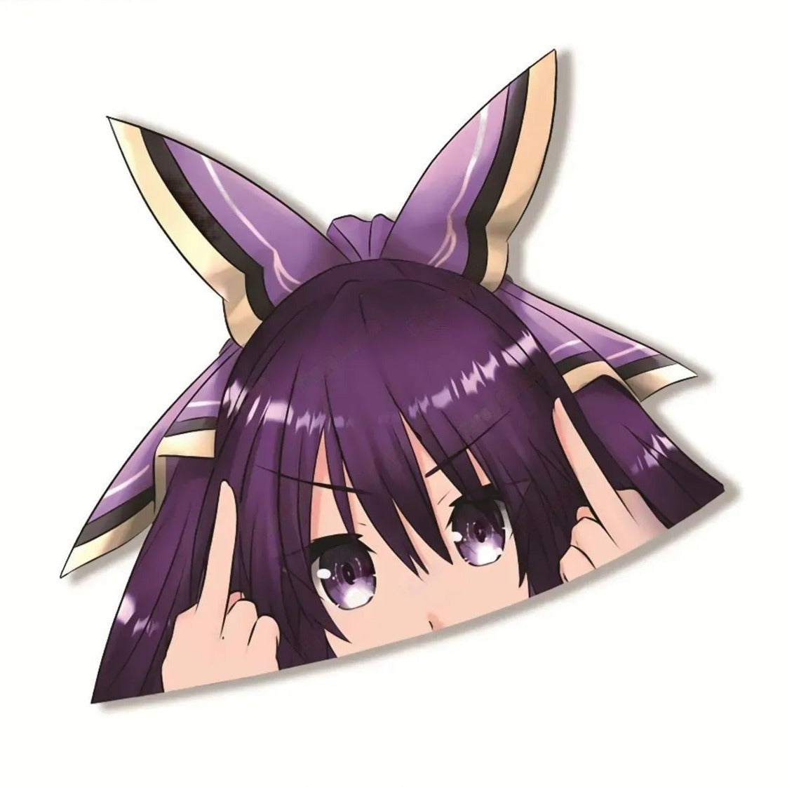Date A Live 'Tohka Yatogami | F U' Vinyl Car Peeker Sticker