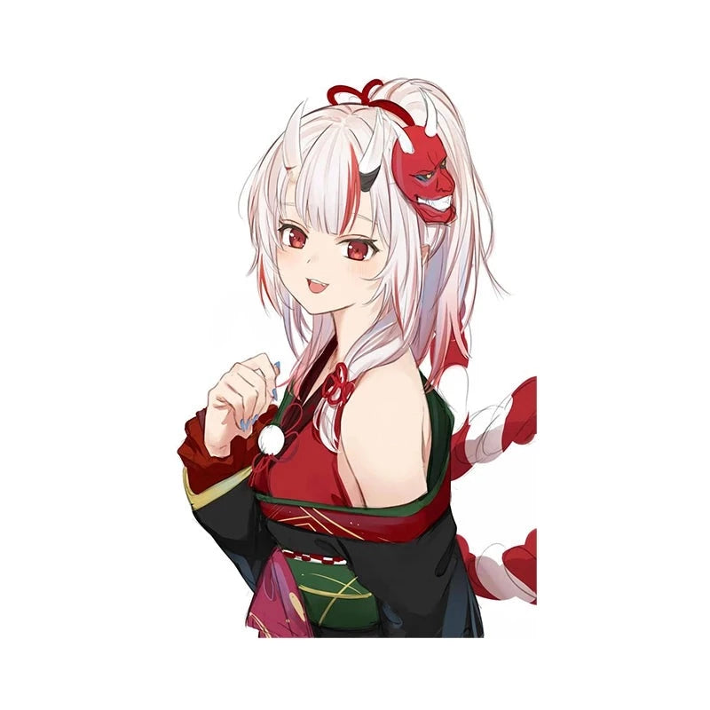 Virtual YouTuber 'Nakiri Ayame | Smiling' Vinyl Car Sticker