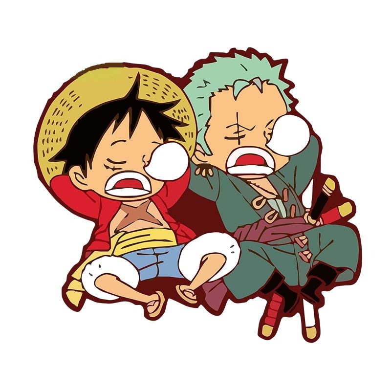 One Piece 'Sleeping Zoro And Luffy | Snot Bubble | Right' Vinyl Car Sticker