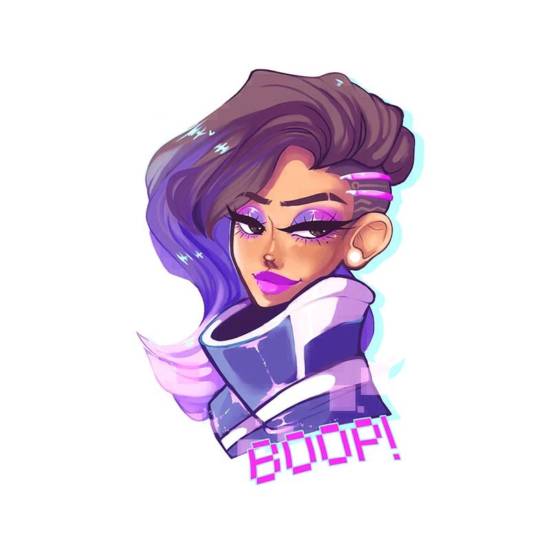 Overwatch 'Sombra | Boop!' Vinyl Car Sticker
