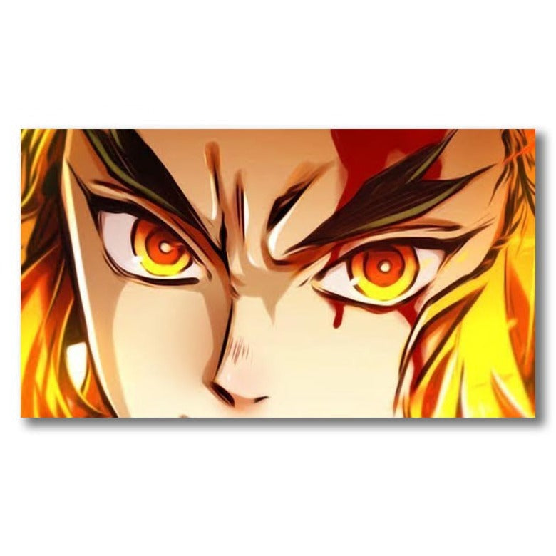Demon Slayer 'Kyojuro Rengoku | Staring | 2.0' Vinyl Car Peeker Sticker