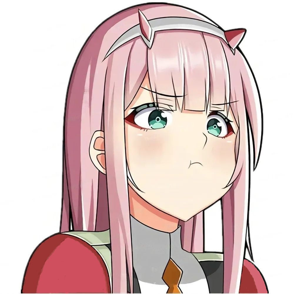 Darling In The Franxx 'Zero Two | Horns Headband' Vinyl Car Sticker