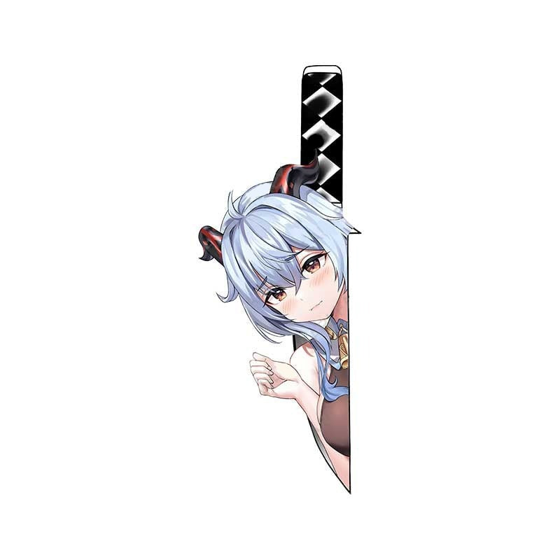 Genshin Impact 'Ganyu | Sad' Vinyl Car Peeker Sticker