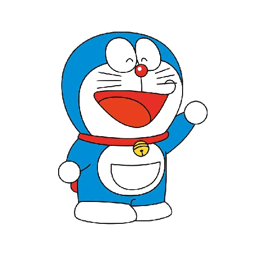 Doraemon 'Happy | Right' Vinyl Car Sticker