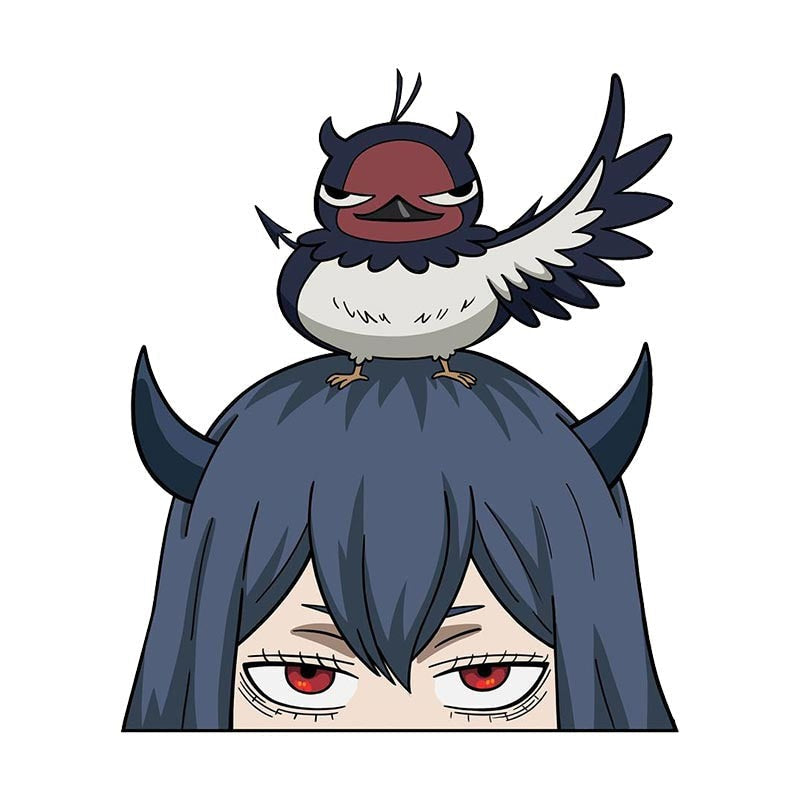 Black Clover 'Secre Swallowtail | Nero Bird' Vinyl Car Peeker Sticker