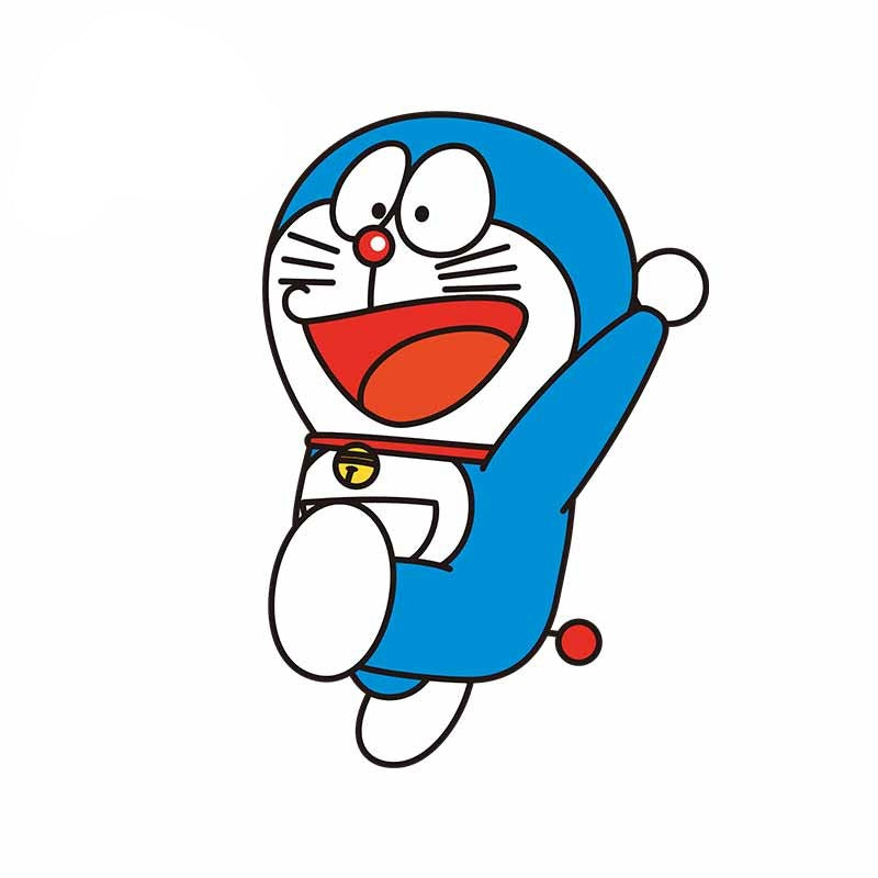 Doraemon 'Kicking | Left' Vinyl Car Sticker