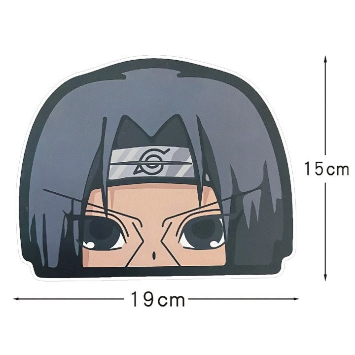 Naruto 'Itachi | Serious' Vinyl Car Peeker Sticker