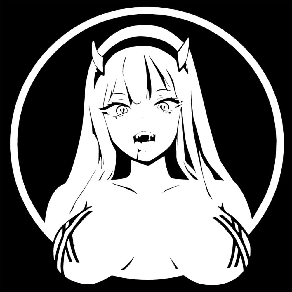 Darling In The Franxx 'Zero Two | Dripping Blood' Vinyl Car Sticker