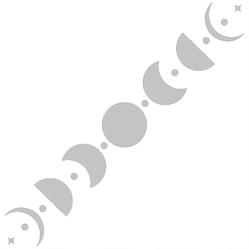 Space 'Moon Phases' Vinyl Car Sticker