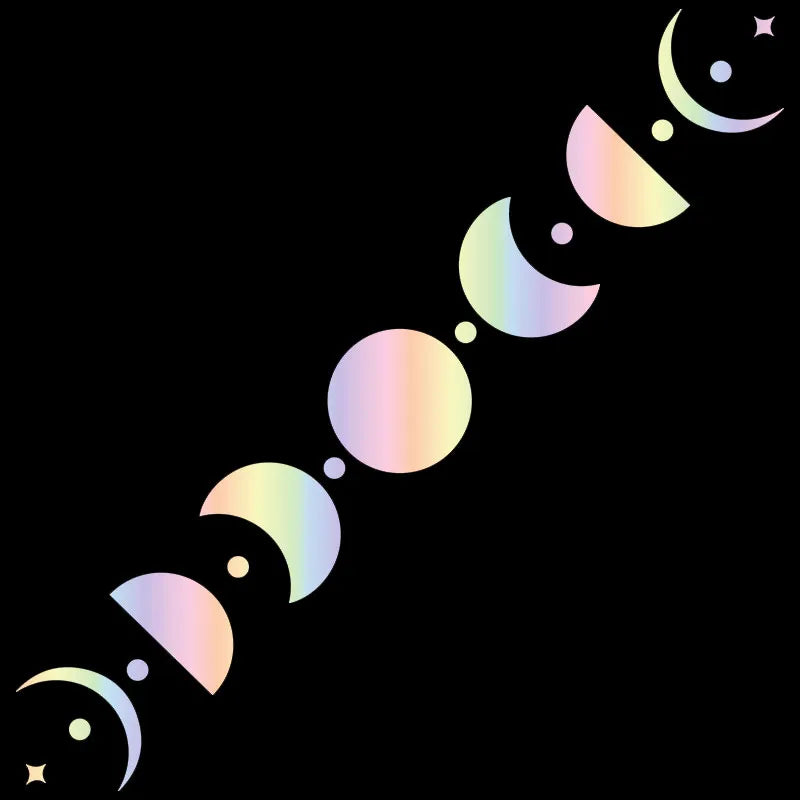 Space 'Moon Phases' Vinyl Car Sticker
