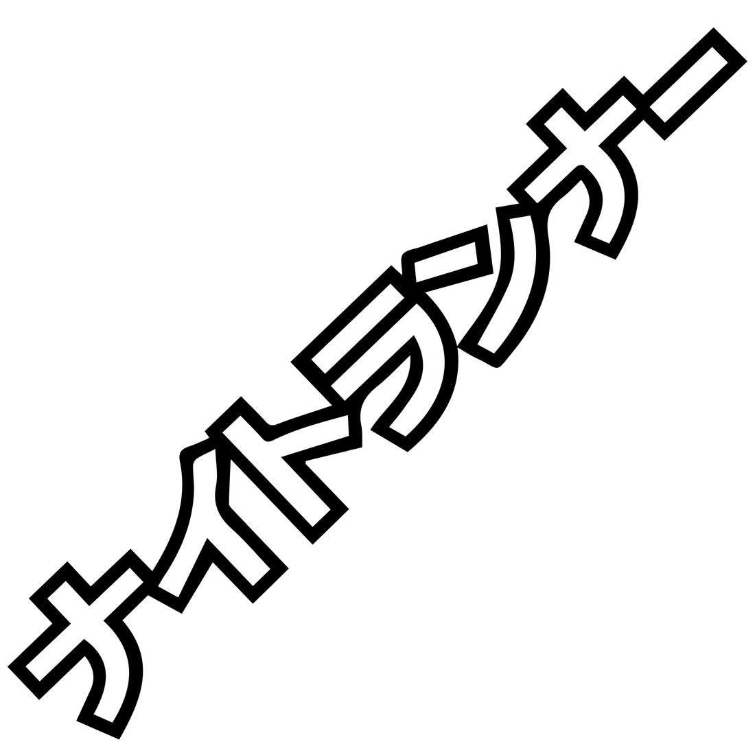 Cool 'Night Runner in Japanese Characters' Vinyl Car Sticker