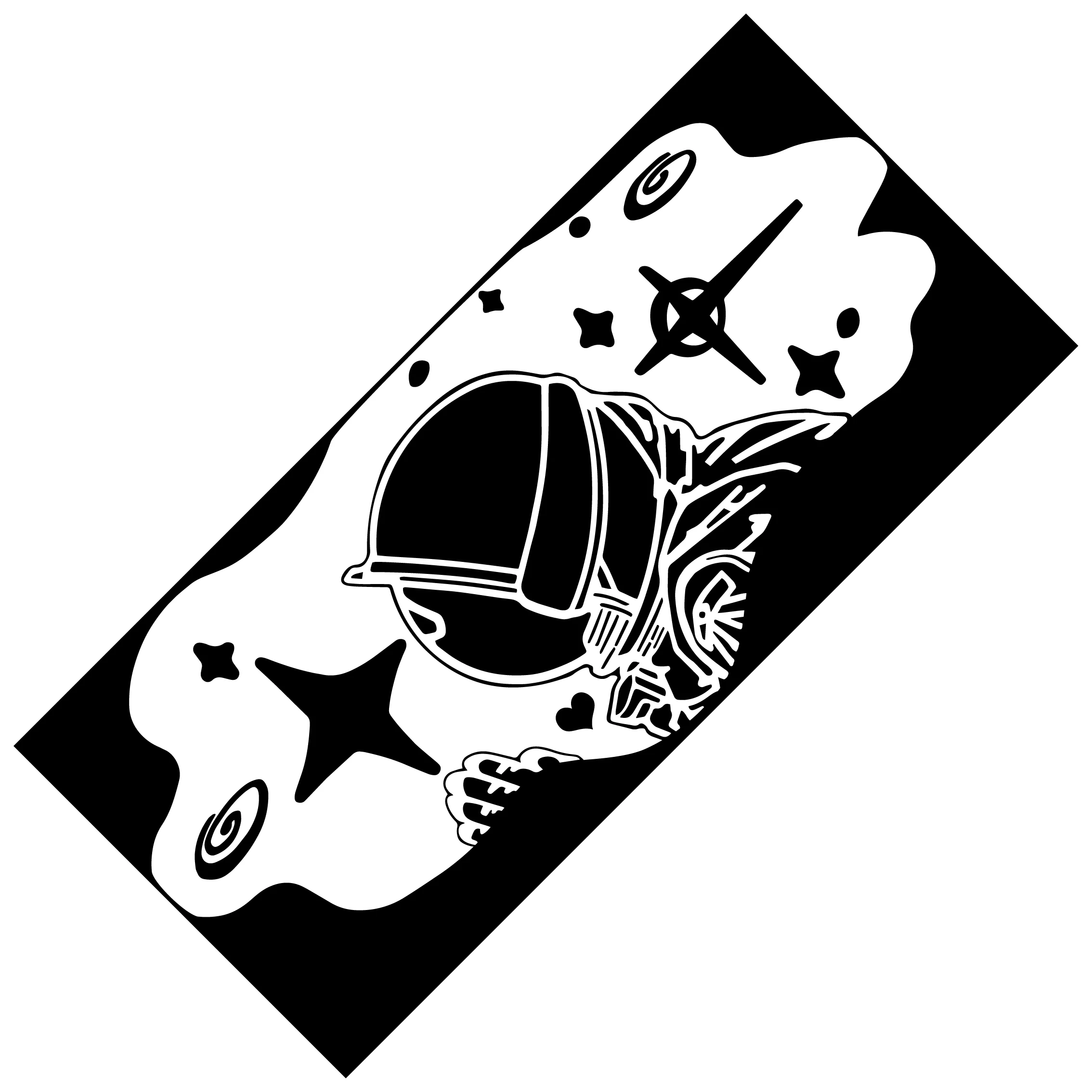 Space 'Astronaut | Praying' Vinyl Car Sticker