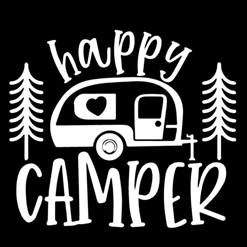 Happy Camper ‘Camping Car | 1.0’ Vinyl Car Sticker