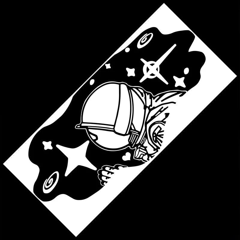 Space 'Astronaut | Praying' Vinyl Car Sticker