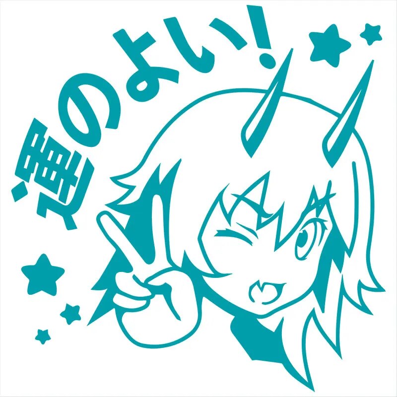 Chainsaw Man 'Young Power | Peace Sign' Vinyl Car Sticker