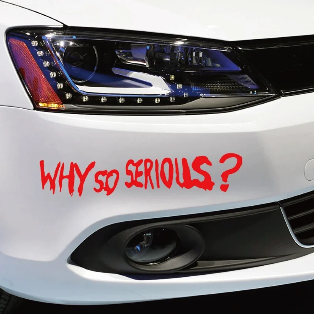 Joker 'Why So Serious?' Vinyl Car Sticker