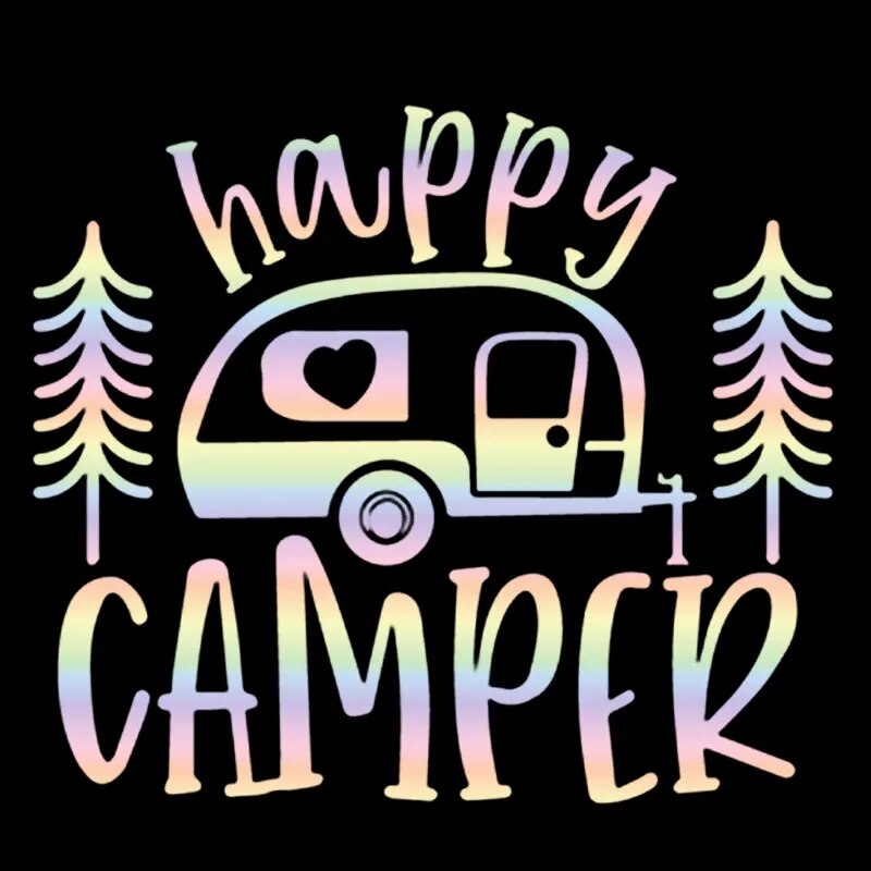 Happy Camper ‘Camping Car | 1.0’ Vinyl Car Sticker