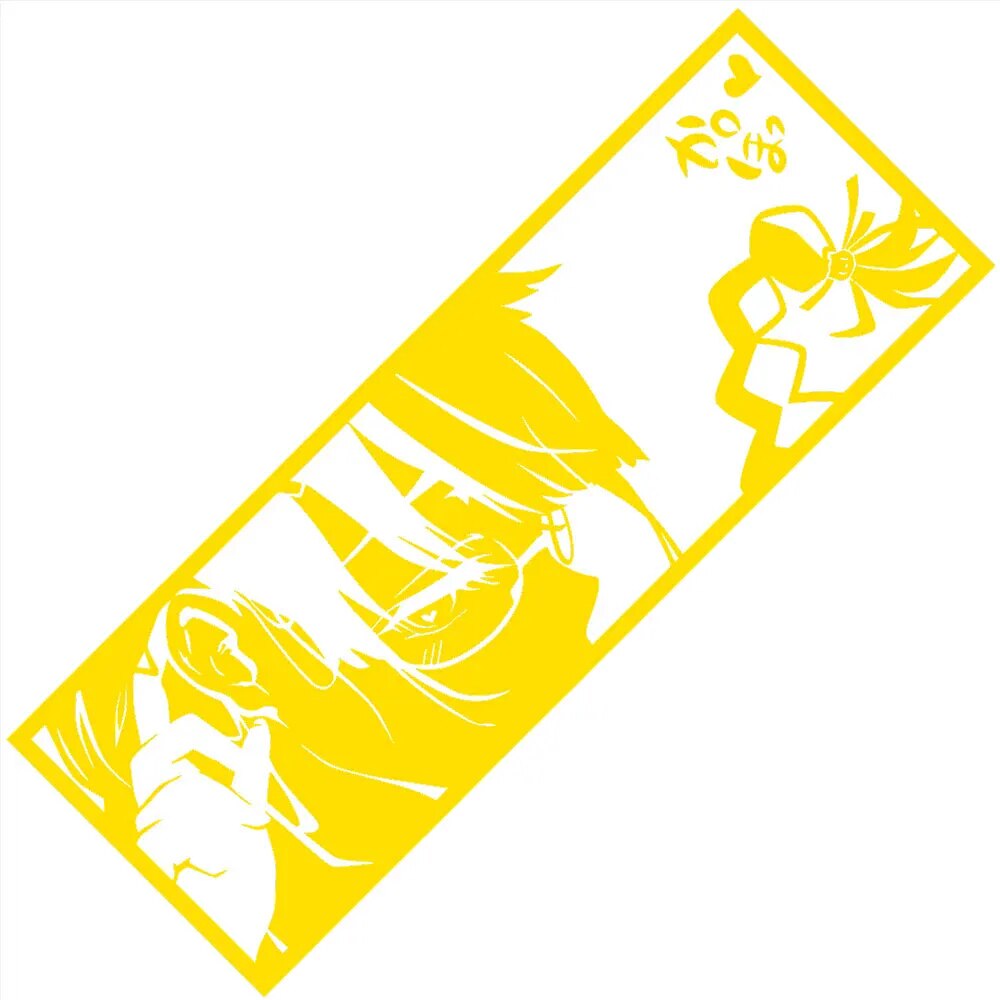 Monogatari Series 'Tsubasa Hanekawa | Side View' Vinyl Car Peeker Sticker