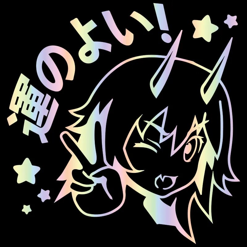 Chainsaw Man 'Young Power | Peace Sign' Vinyl Car Sticker