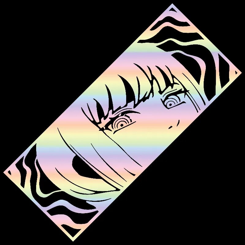 Chainsaw Man 'Makima | Spiral Eyes' Vinyl Car Peeker Sticker