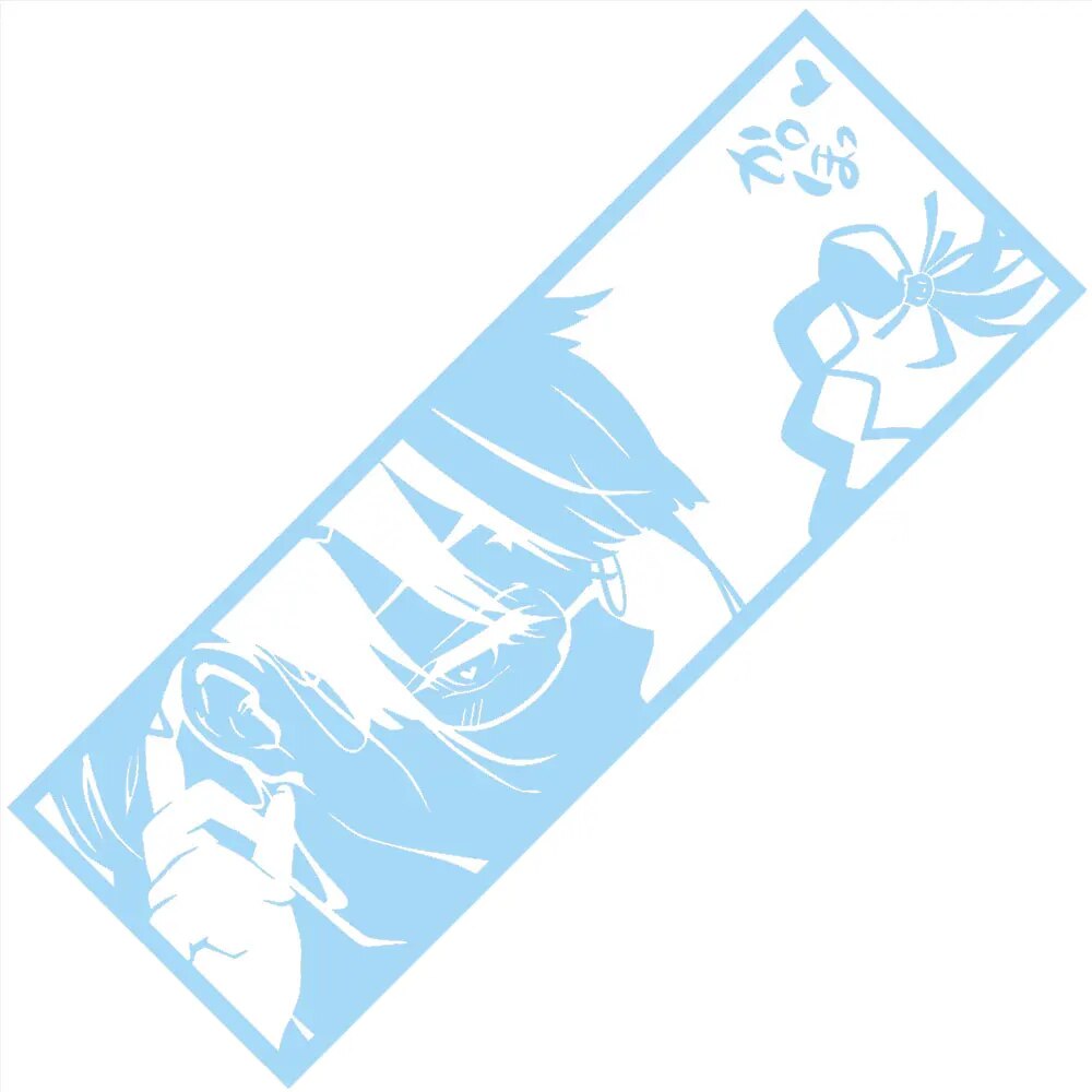 Monogatari Series 'Tsubasa Hanekawa | Side View' Vinyl Car Peeker Sticker