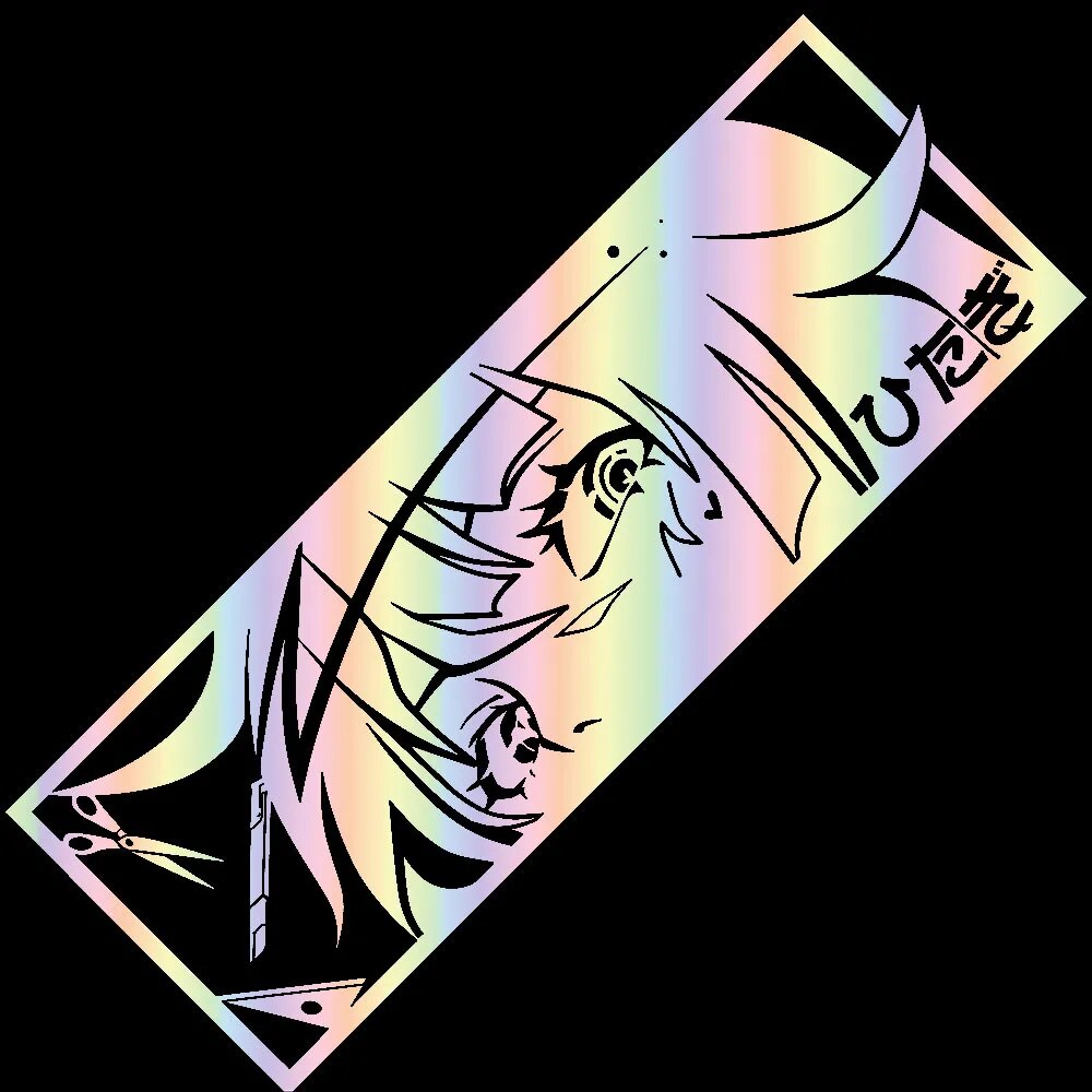 Monogatari Series 'Senjougahara Hitagi | Shocked' Vinyl Car Peeker Sticker