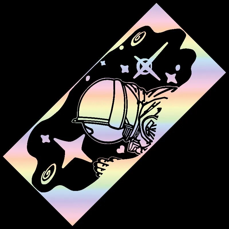 Space 'Astronaut | Praying' Vinyl Car Sticker