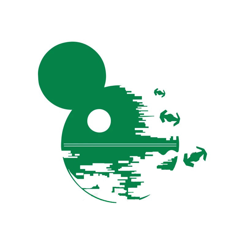 Star Wars 'Mickey Death Star and Tie Fighters' Vinyl Car Sticker