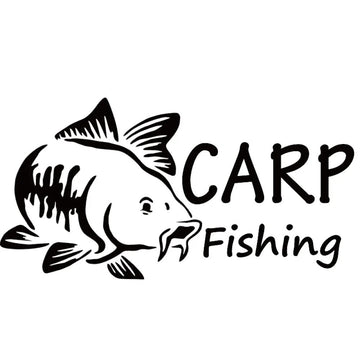 Fish 'Carp Fishing' Vinyl Car Sticker