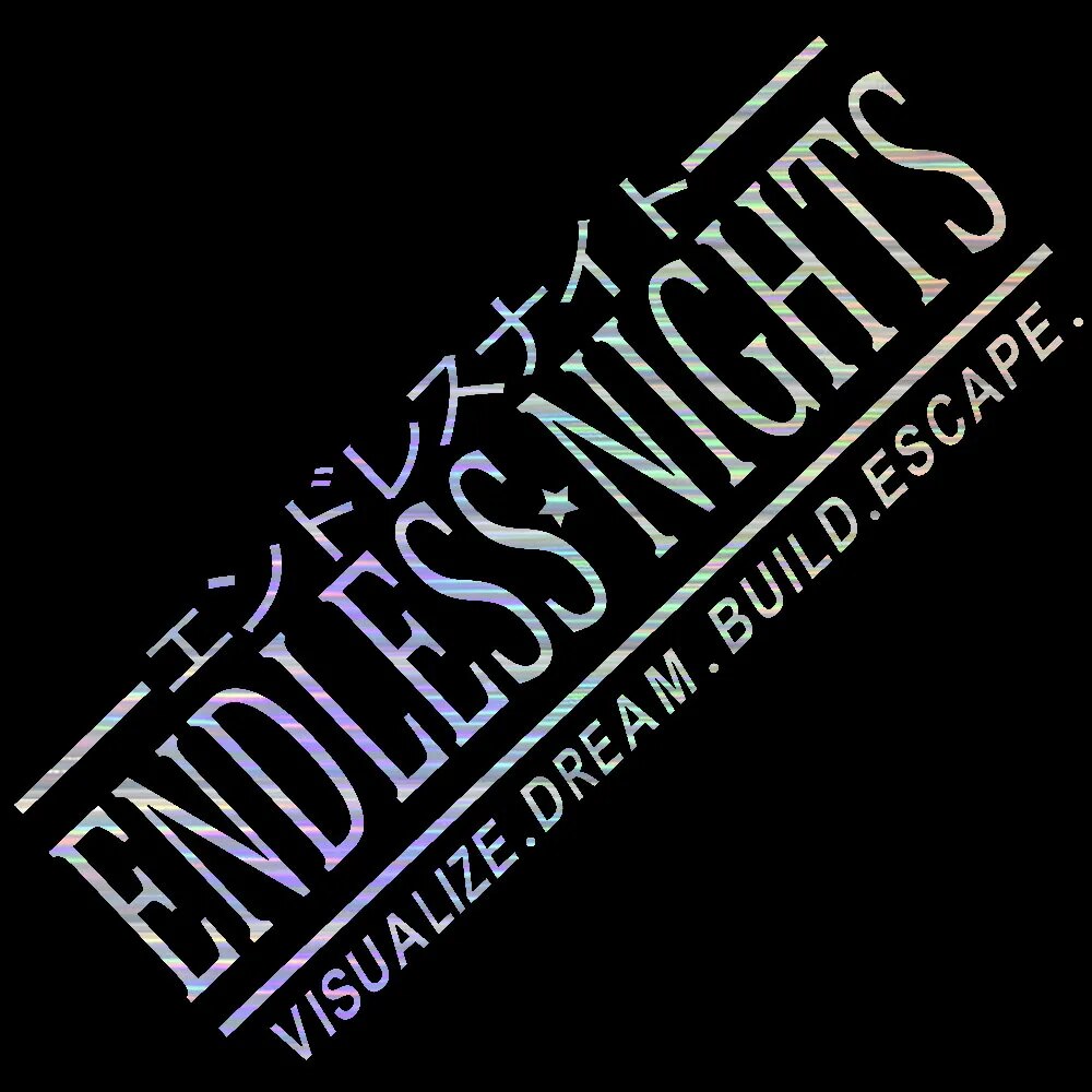 Endless Nights 'Visualize | Dream | Build | Escape' Vinyl Car Sticker