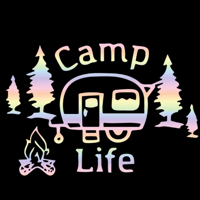Camp Life ‘Camping | 1.0’ Vinyl Car Sticker