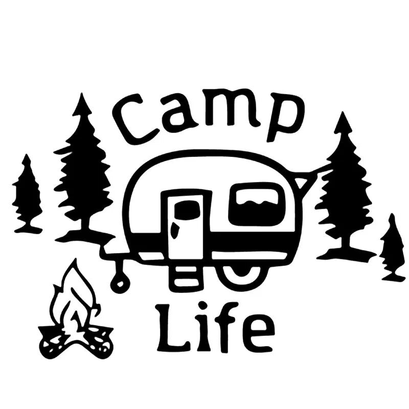 Camp Life ‘Camping | 1.0’ Vinyl Car Sticker