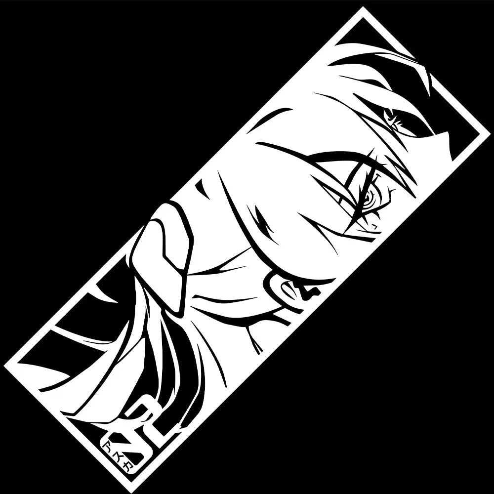 Neon Genesis Evangelion 'Asuka Soryu | Side View' Vinyl Car Peeker Sticker